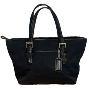 Coach Nylon Black Mini Tote Bag